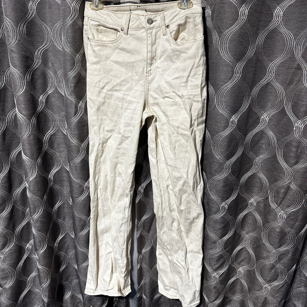 Sincerely Jules High Rise Jeans Straight Leg Casual Beige Size 26‎